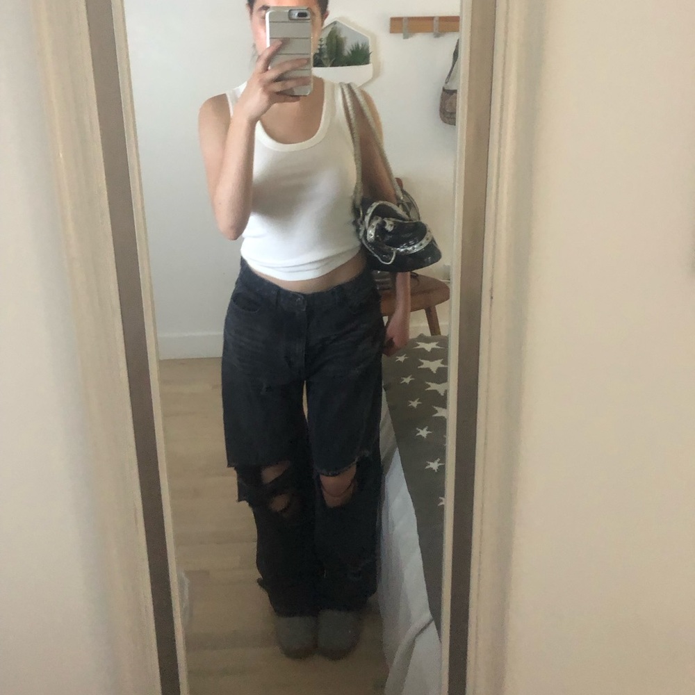 PLT Baggy Ripped Jeans
